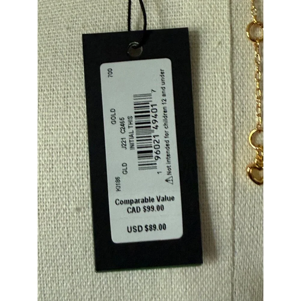 Kate Spade Gold 17 Inch Chain Necklace With S Pendant  NWT - Picture 5 of 8